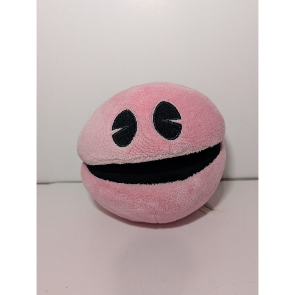 Pac-Man Battle Royale SOFT PINK PAC-MAN Video Game 7" Plush STUFFED ANIMAL TOY